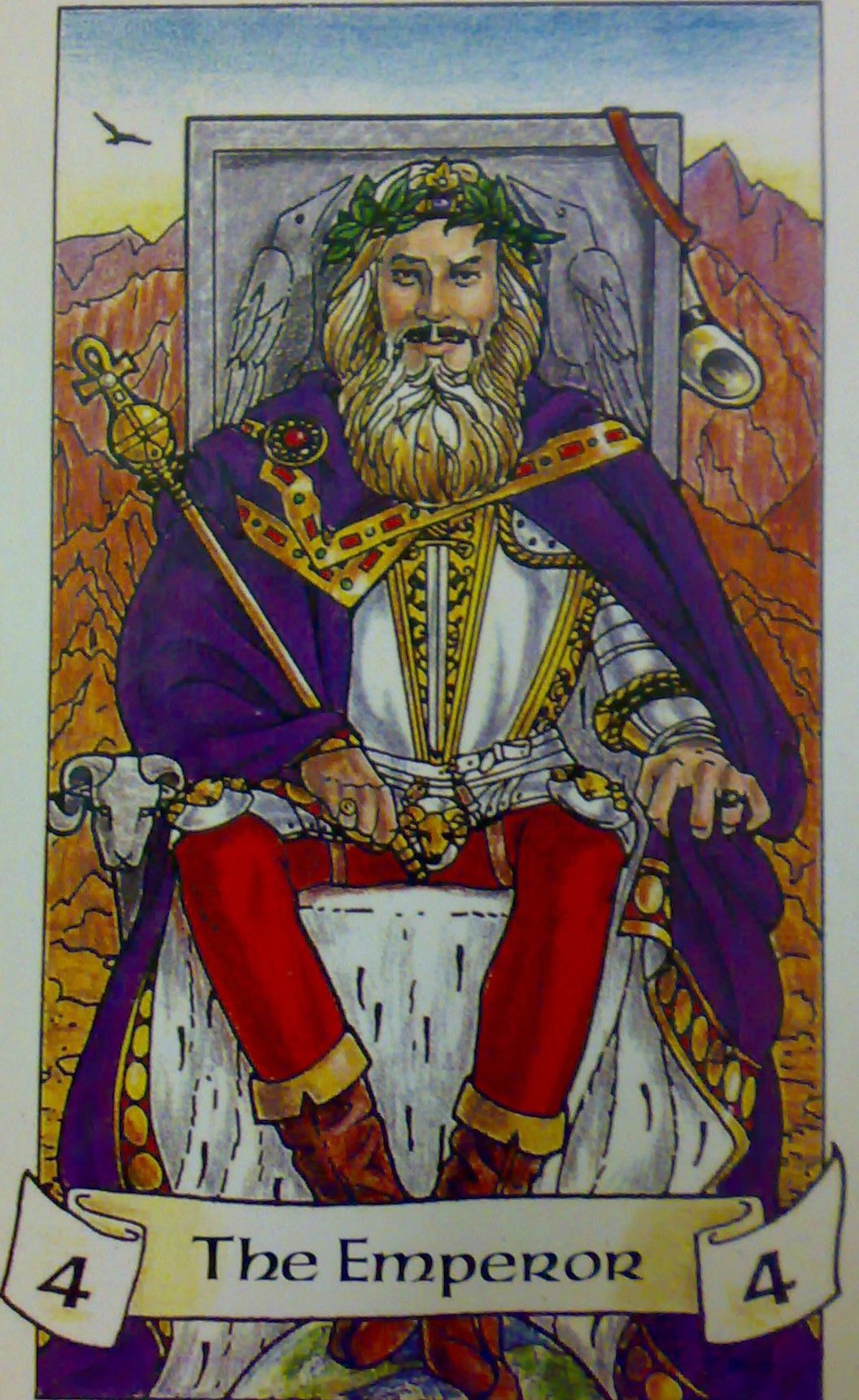 karty, výklad karet, tarot, kartářka, velká arkána, císař, tarot robin wood